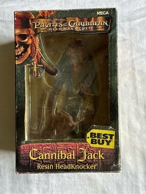 NECA Pirates of the Caribbean Cannibal Jack Resin Headknocker - Black/Brown